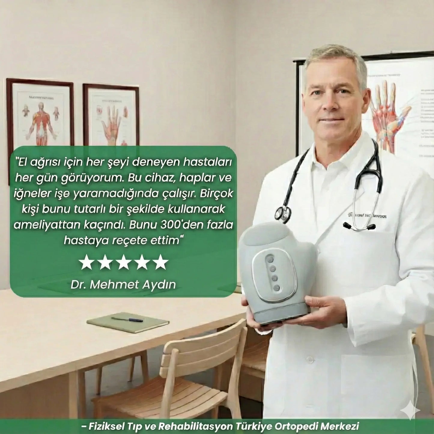 HandCare Pro™ El Terapisti - Isıtmalı ve Akıllı Kompresyonlu El Masaj Aleti LaBelleÉs