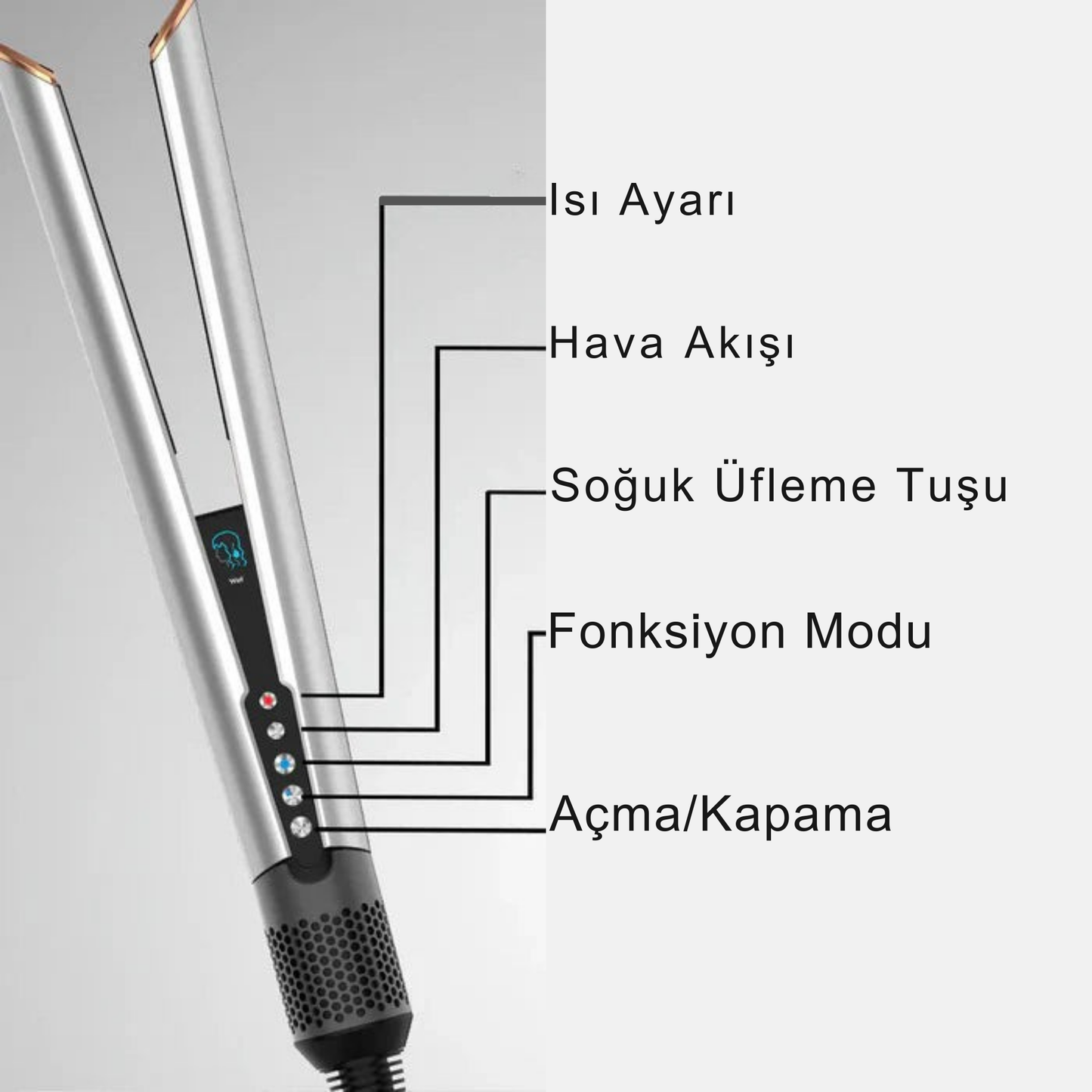 مكواة فرد الشعر ÉS AirStraight™ Pro