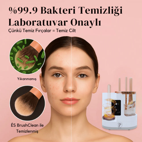 ÉS BrushClean | 3’ü 1 Arada Makyaj Fırçası Temizleyici