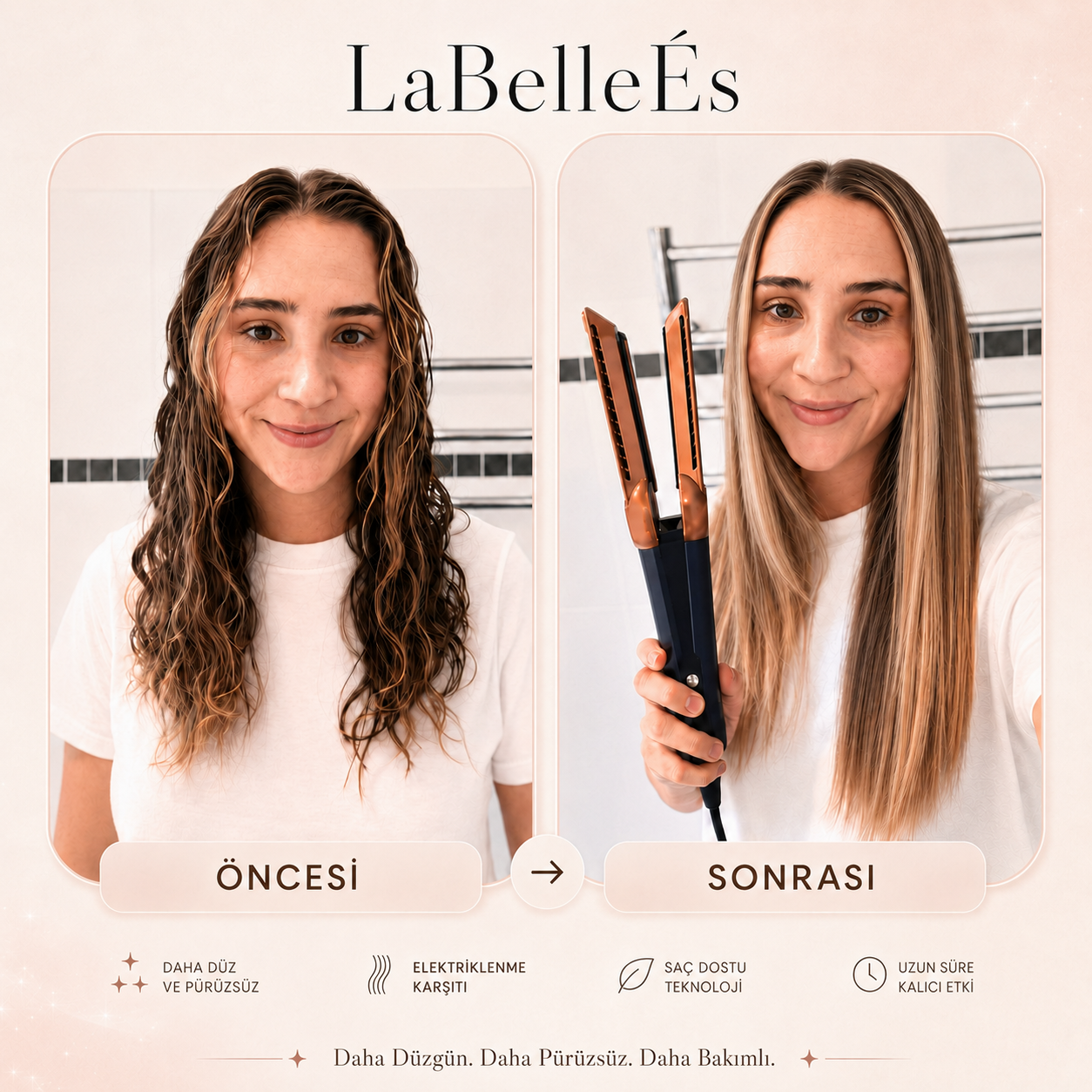 Saç Düzleştirici - ÉS AirStraight Pro™ İle Hızlı Düzleştirme