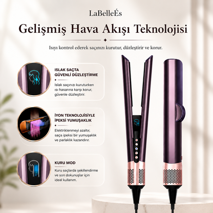 Saç Düzleştirici - ÉS AirStraight Pro™ İle Hızlı Düzleştirme