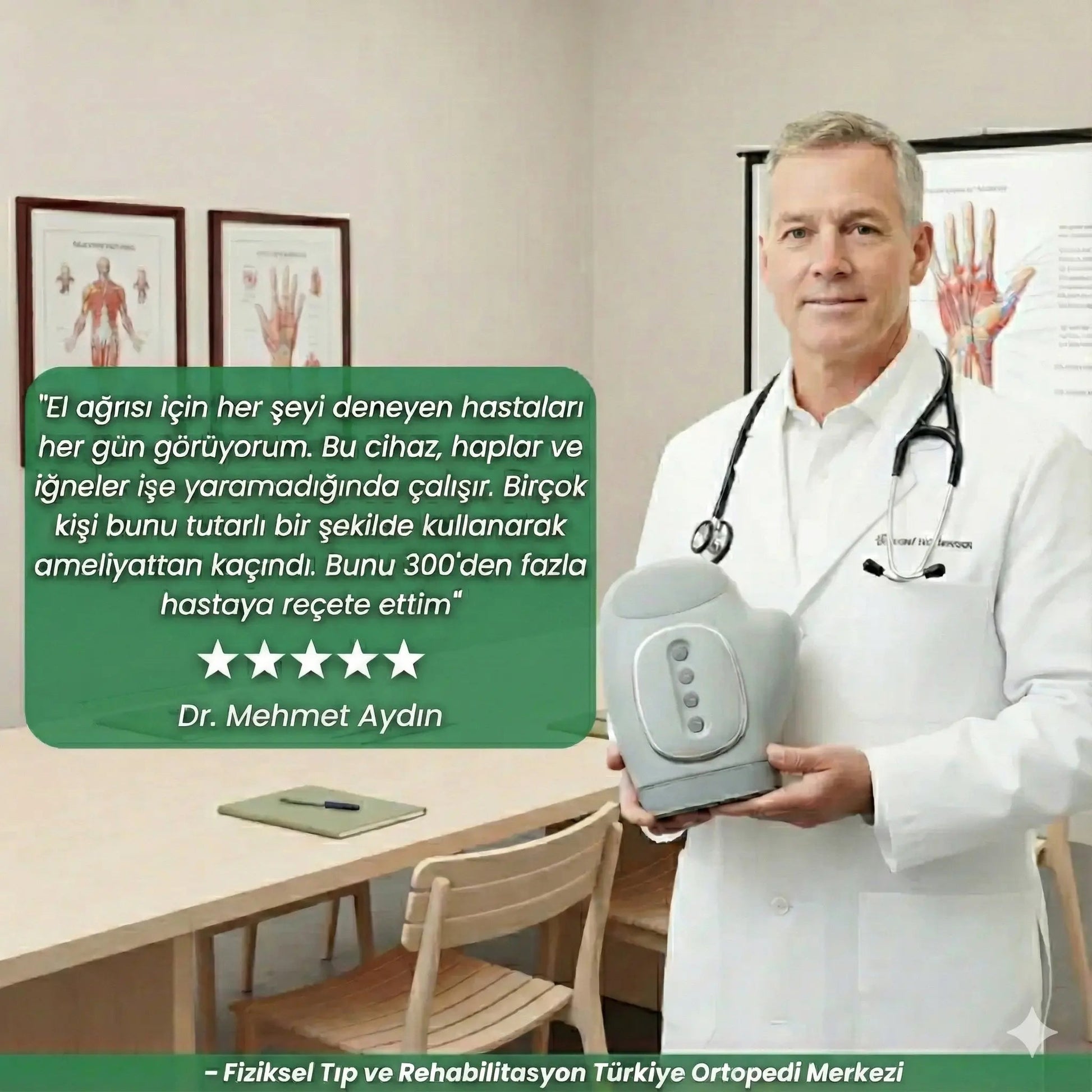 LaBelleÉs HandCare Pro El Terapisti Isıtmalı Akıllı Kompresyonlu El Masaj Aleti