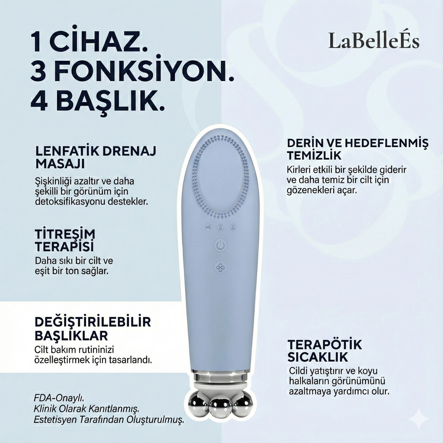 ÉS Multi Sculpt Wand – 5’i 1 Arada Cilt Bakım Cihazı