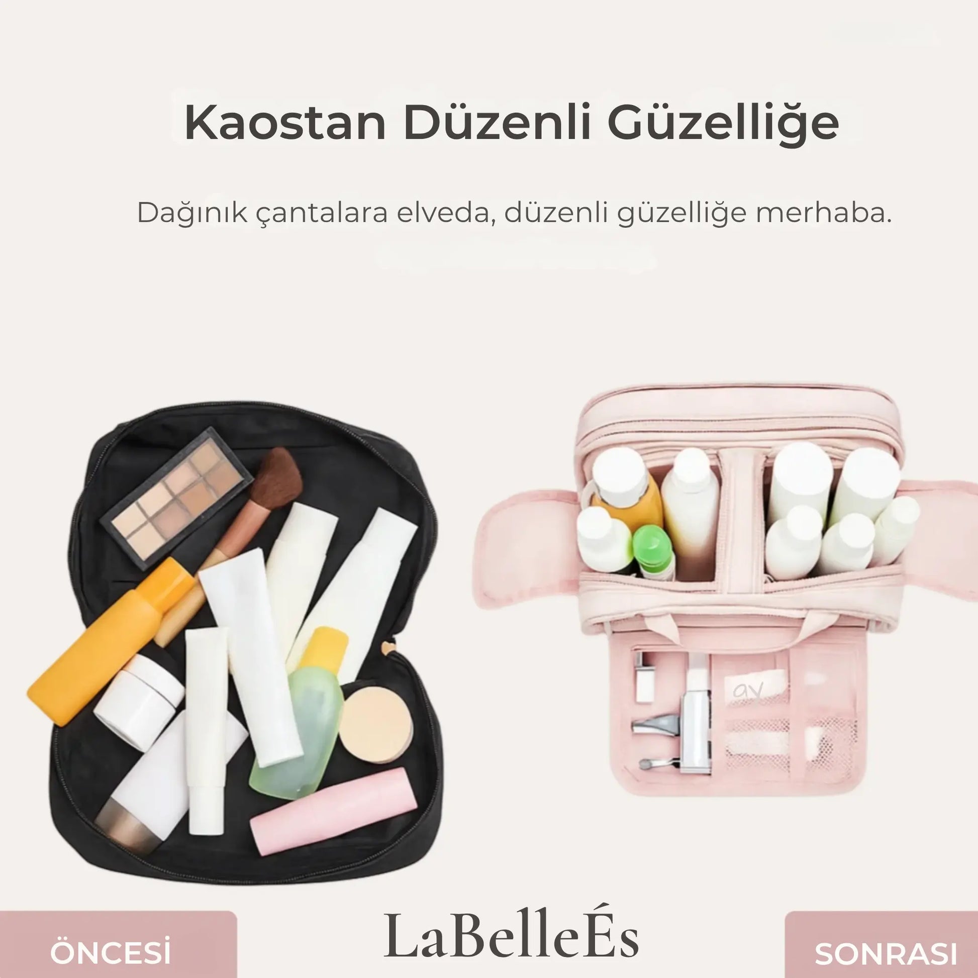 Belle MultiBag | 4’ü 1 Arada Seyahat & Bakım Çantası LaBelleÉs