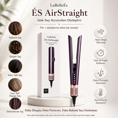 Saç Düzleştirici - ÉS AirStraight Pro™ İle Hızlı Düzleştirme