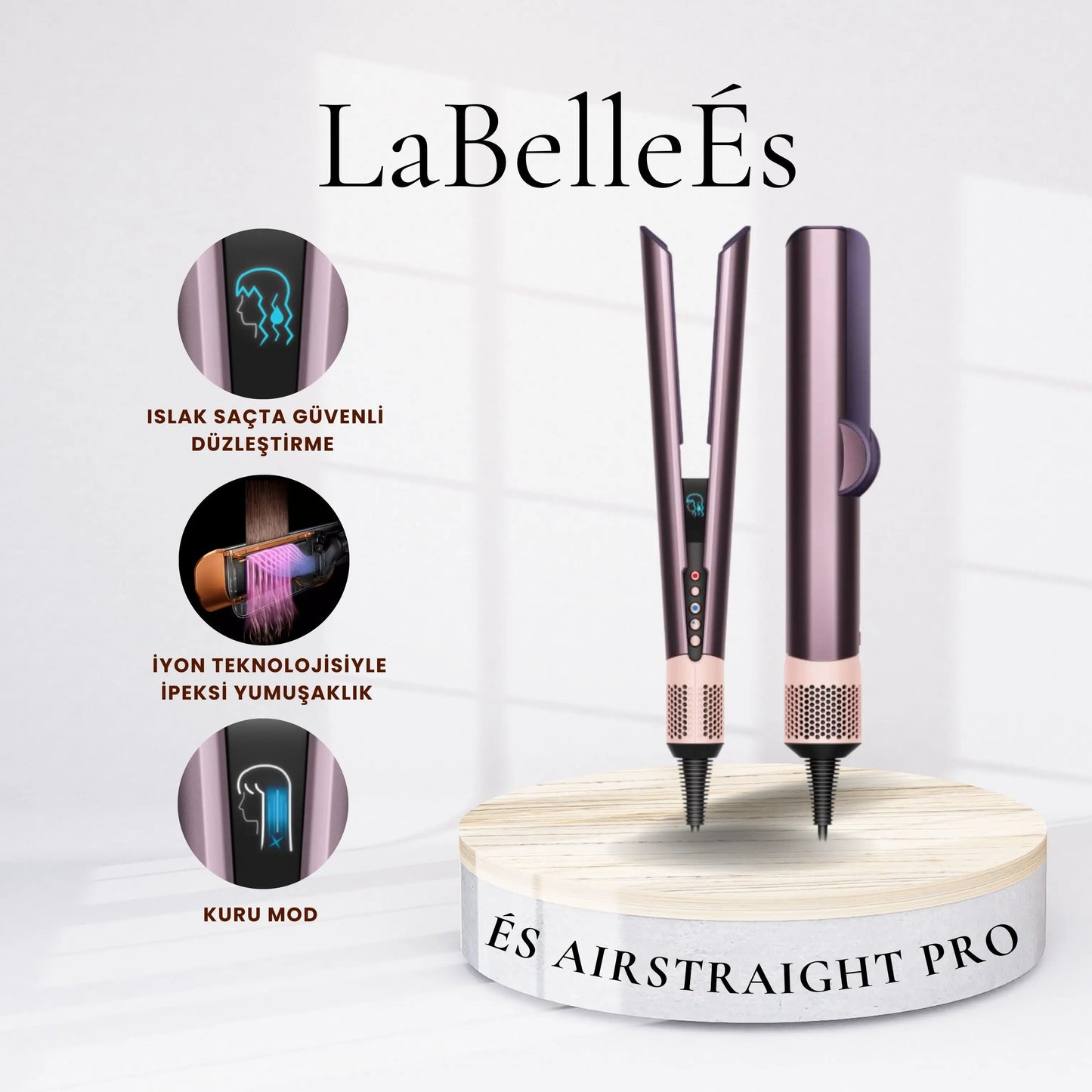 Saç Düzleştirici - ÉS AirStraight Pro™ İle Hızlı Düzleştirme LaBelleÉs