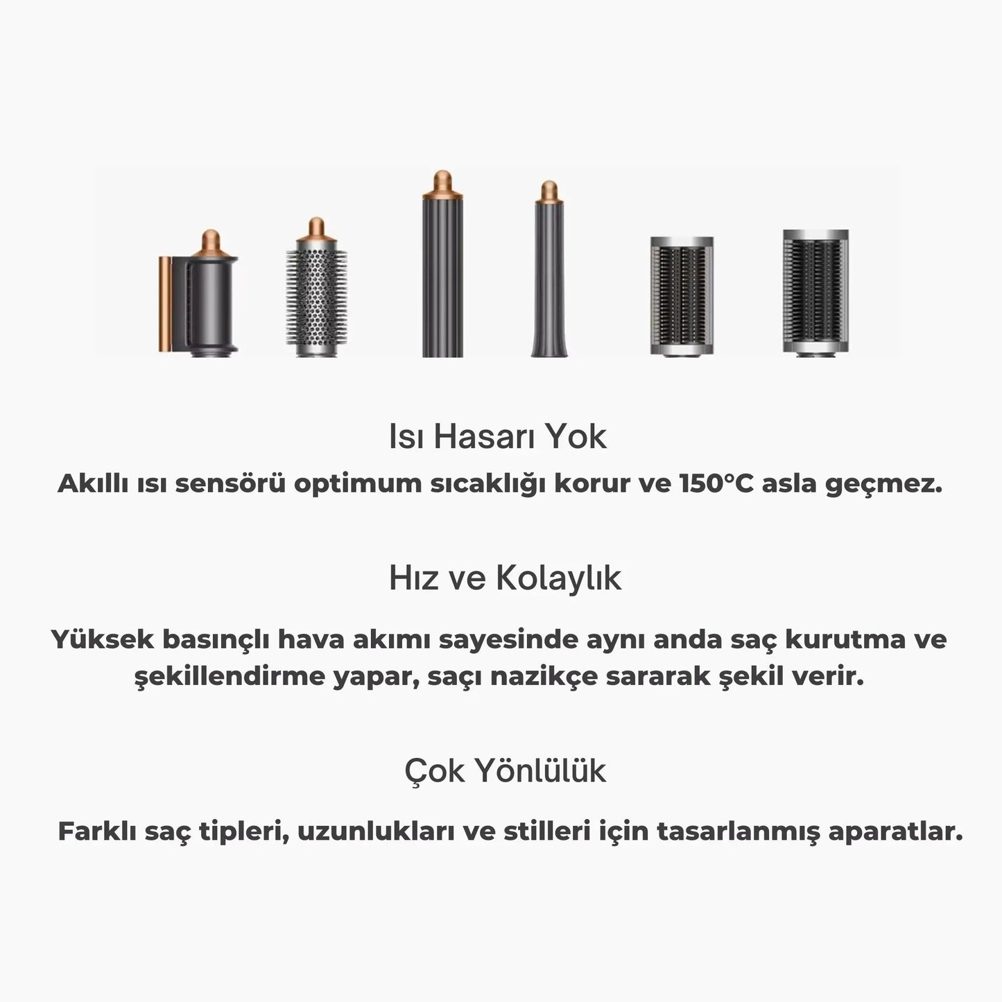LaBelleÉs AirWrap Pro Long 6 Başlıklı Profesyonel Saç Şekillendirici